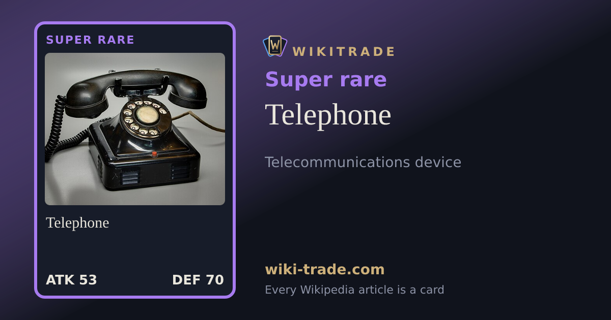 Telephone — Super rare card