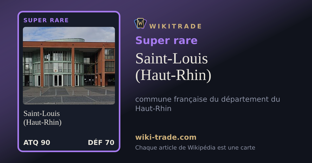 Saint-Louis (Haut-Rhin) — carte Super rare