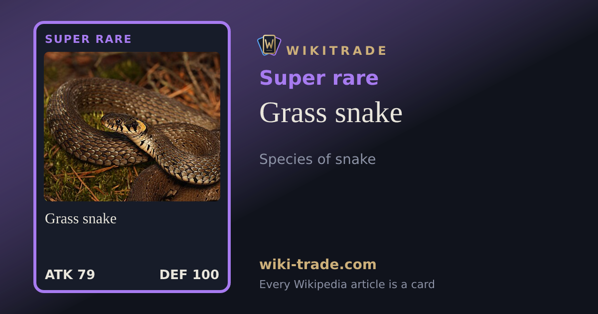 Grass snake — Super rare card