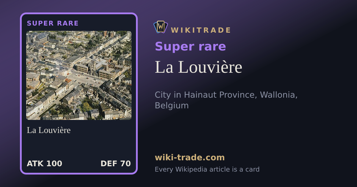 La Louvière — Super rare card