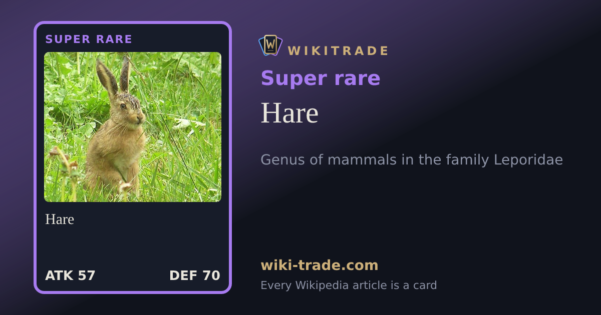 Hare — Super rare card