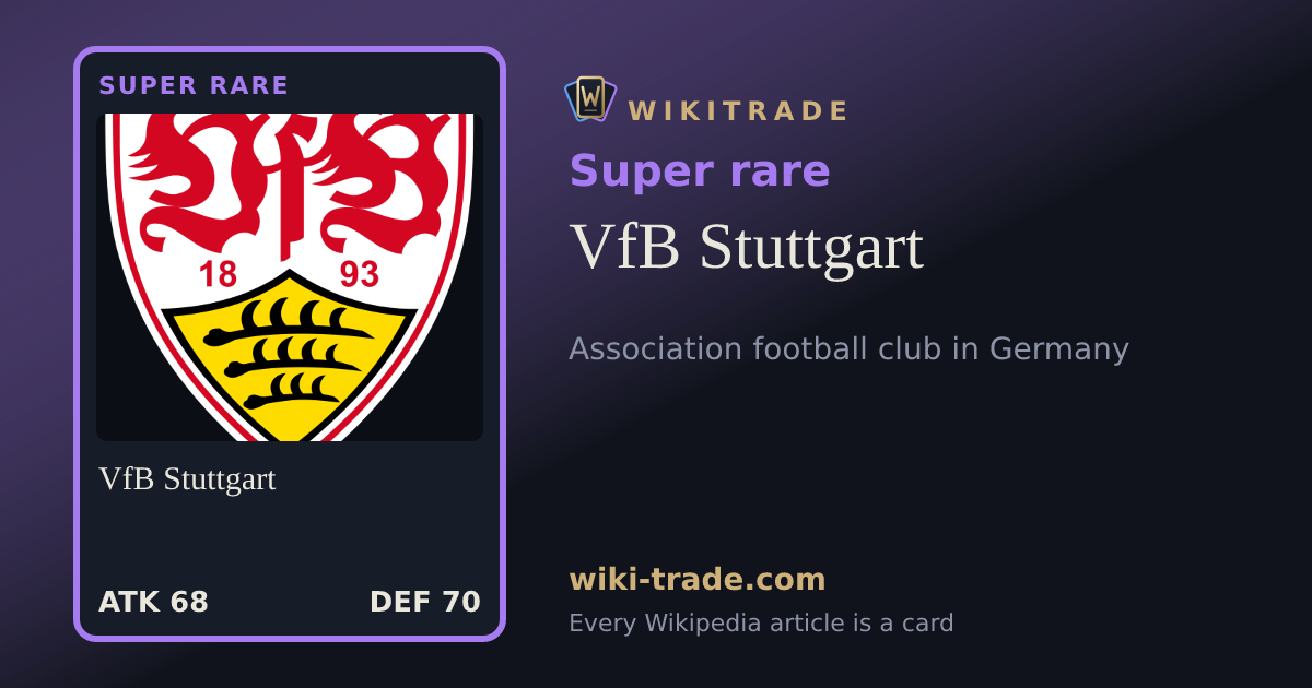 VfB Stuttgart — Super rare card