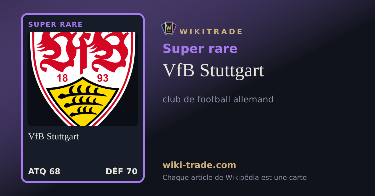 VfB Stuttgart — carte Super rare