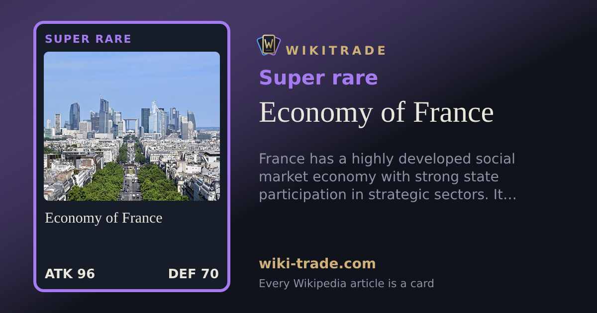 Economy of France — Super rare card