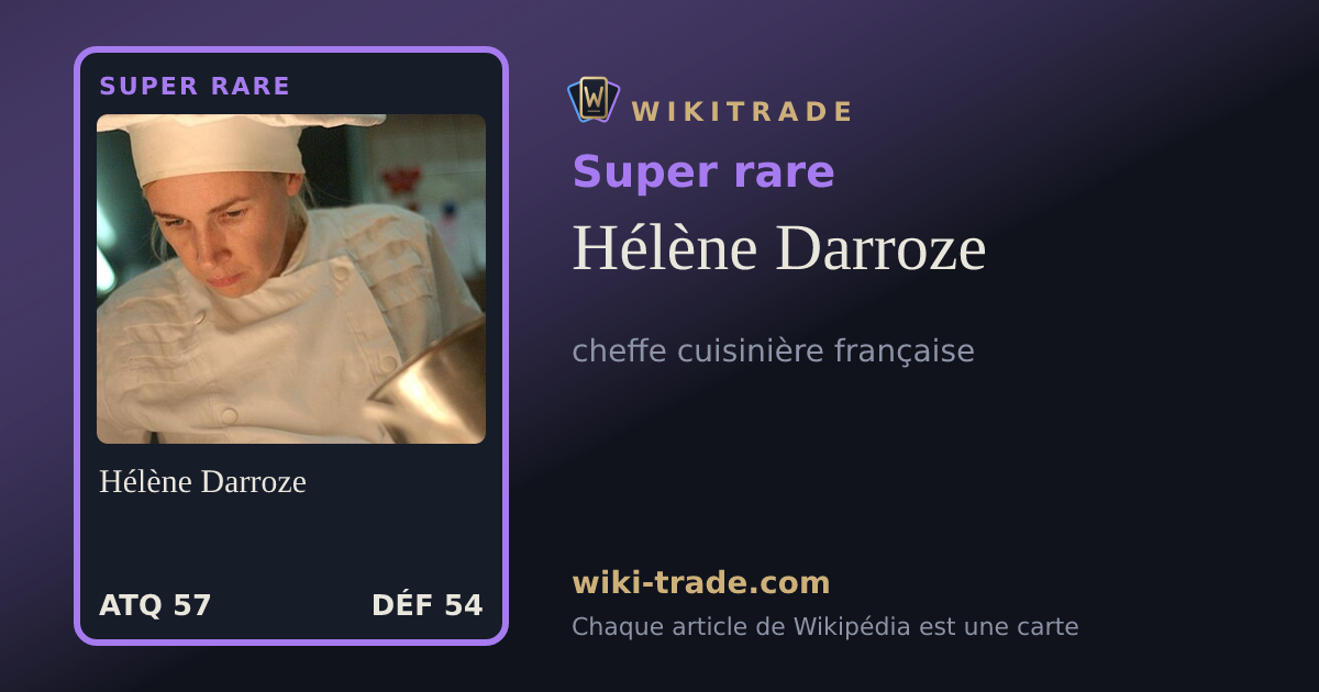 Hélène Darroze — carte Super rare