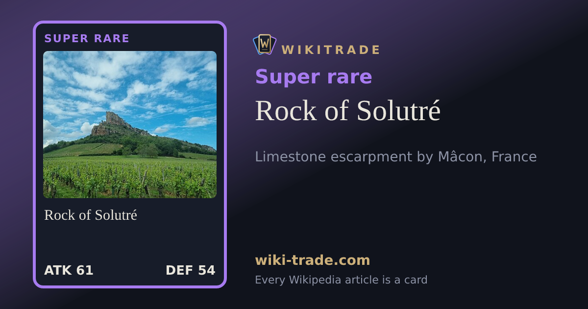Rock of Solutré — Super rare card