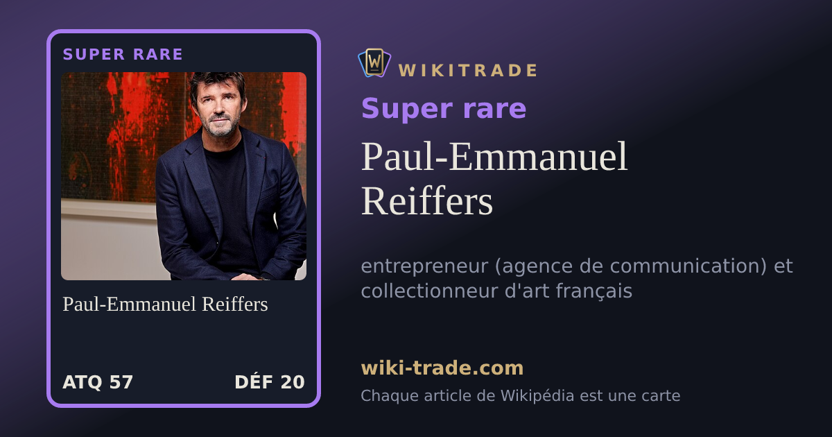 Paul-Emmanuel Reiffers — carte Super rare