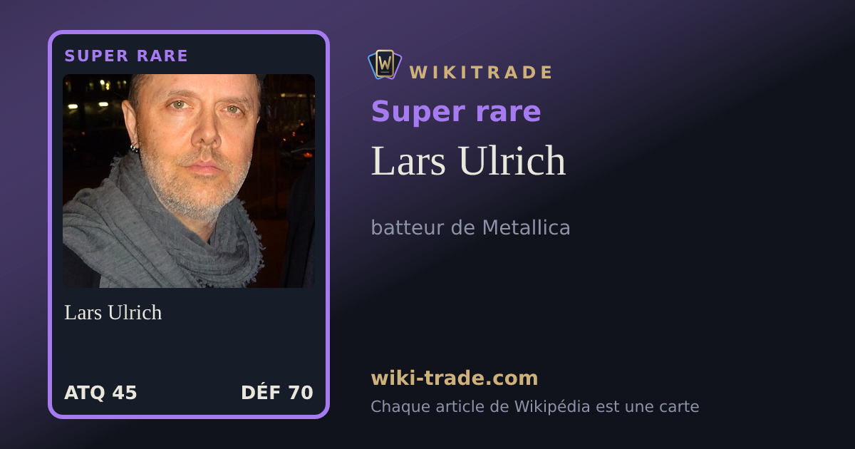 Lars Ulrich — carte Super rare