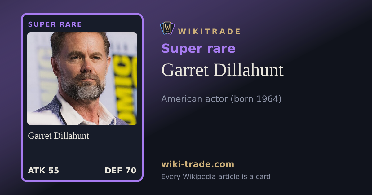 Garret Dillahunt — Super rare card