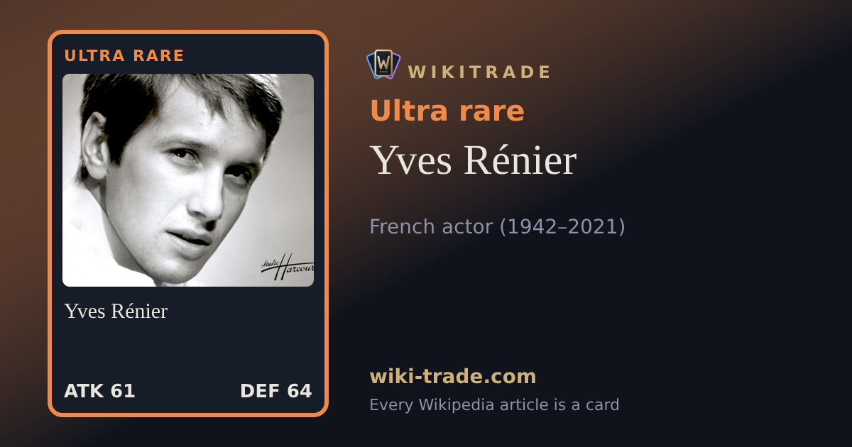 Yves Rénier — Ultra rare card