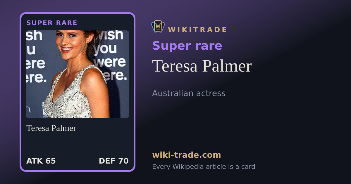 Teresa Palmer — Super rare card
