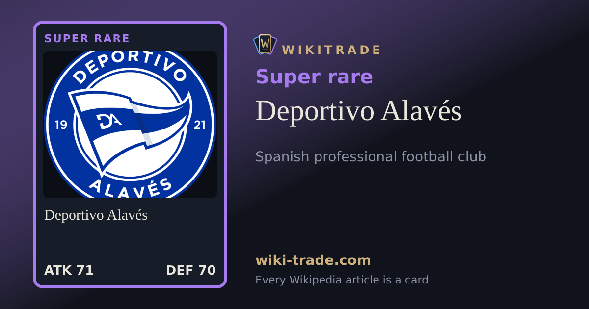 Deportivo Alavés — Super rare card