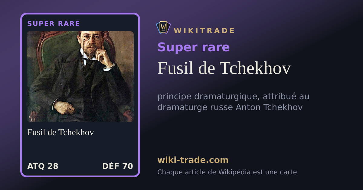 Fusil de Tchekhov — carte Super rare