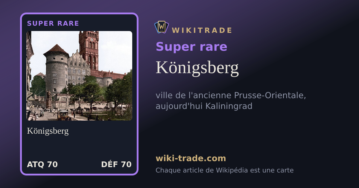 Königsberg — carte Super rare