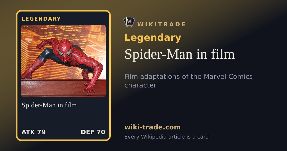 Spider-Man in film — Legendary card