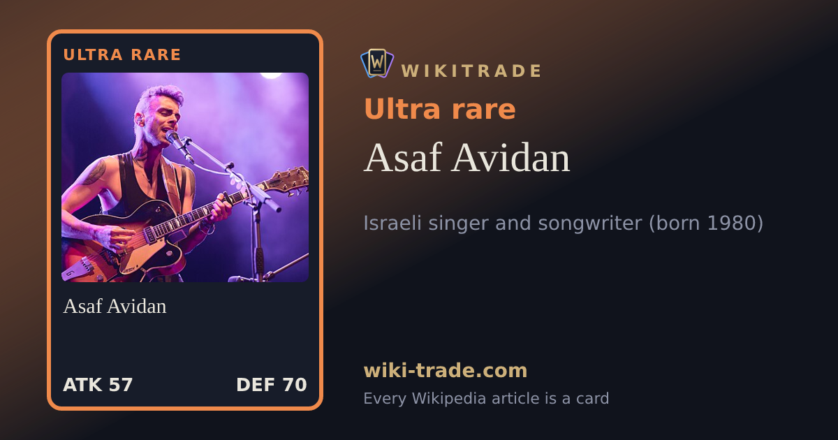 Asaf Avidan — Ultra rare card