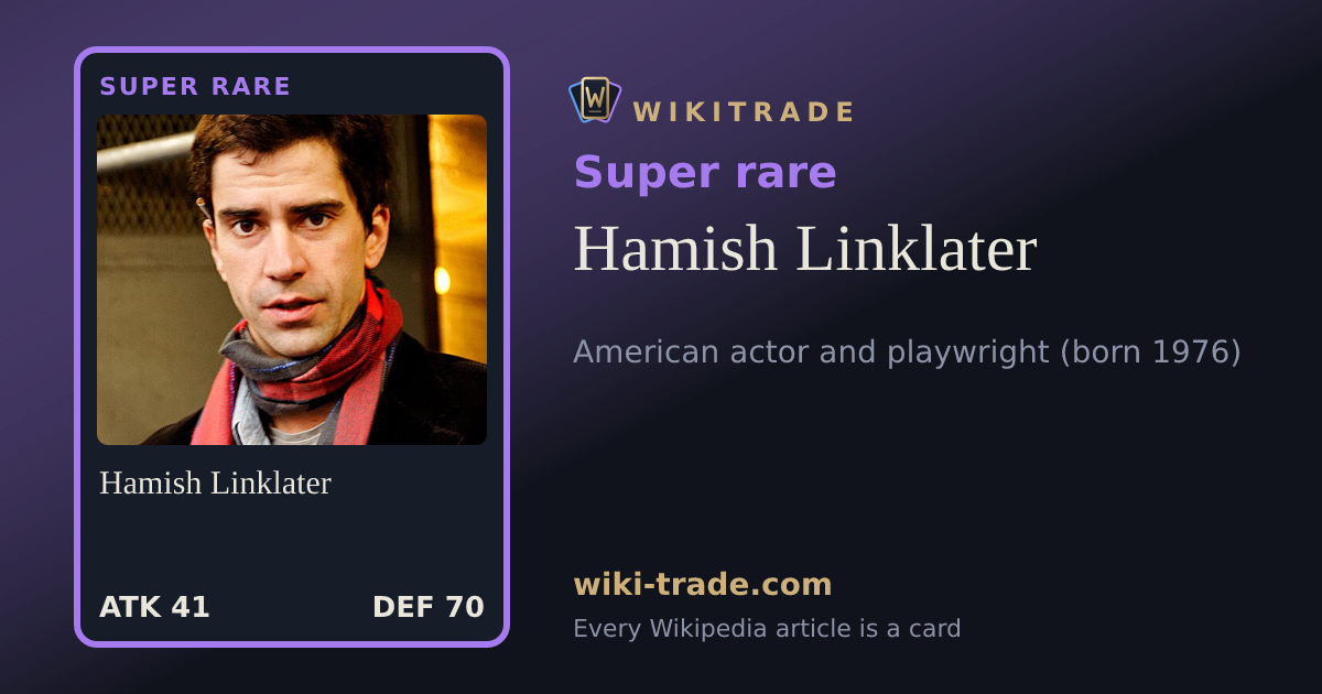 Hamish Linklater — Super rare card