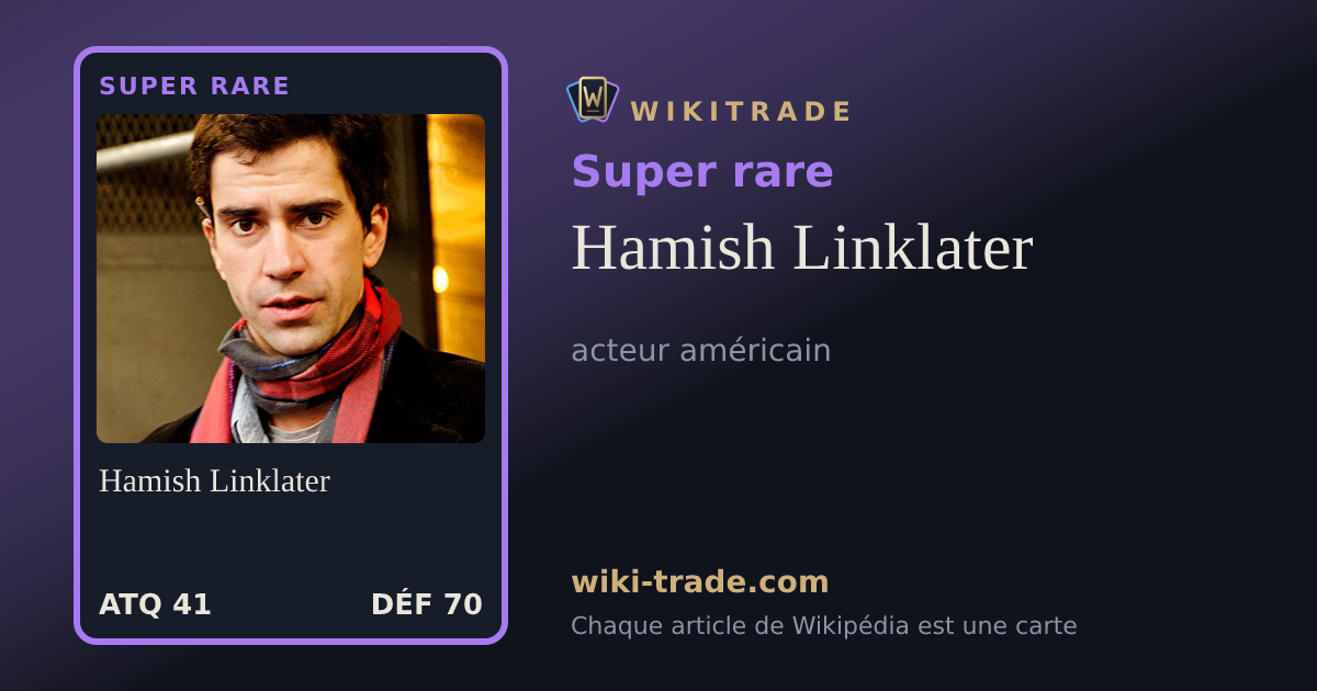 Hamish Linklater — carte Super rare
