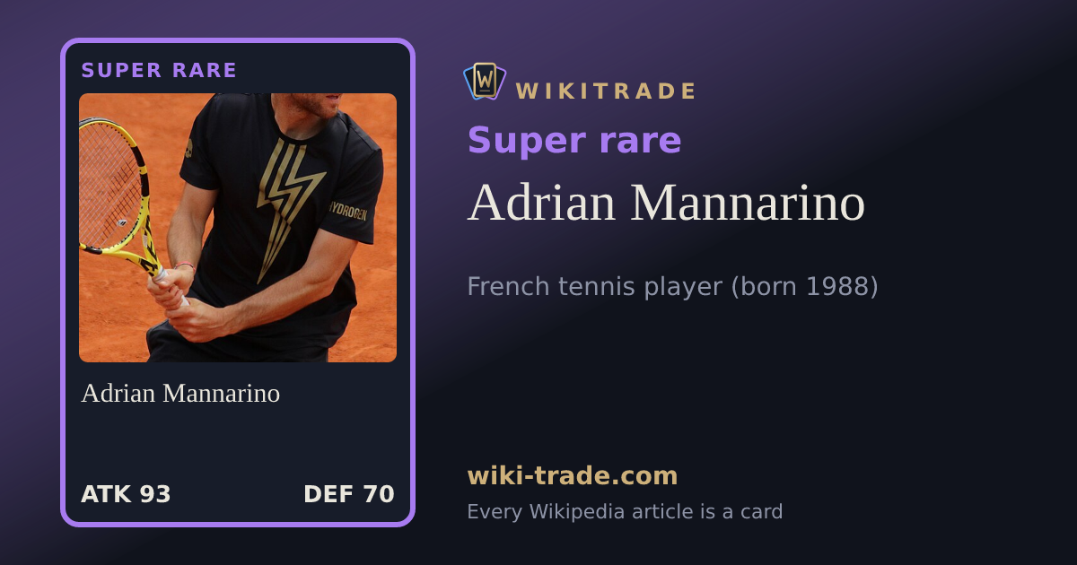 Adrian Mannarino — Super rare card
