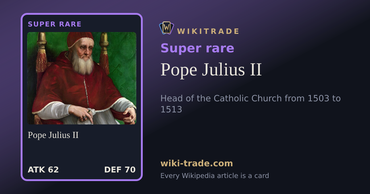 Pope Julius II — Super rare card