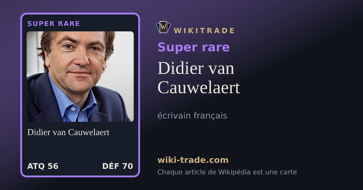 Didier van Cauwelaert — carte Super rare