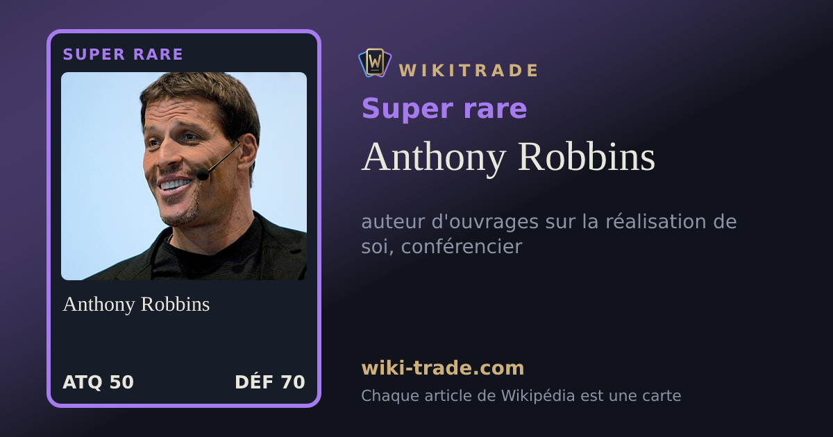 Anthony Robbins — carte Super rare