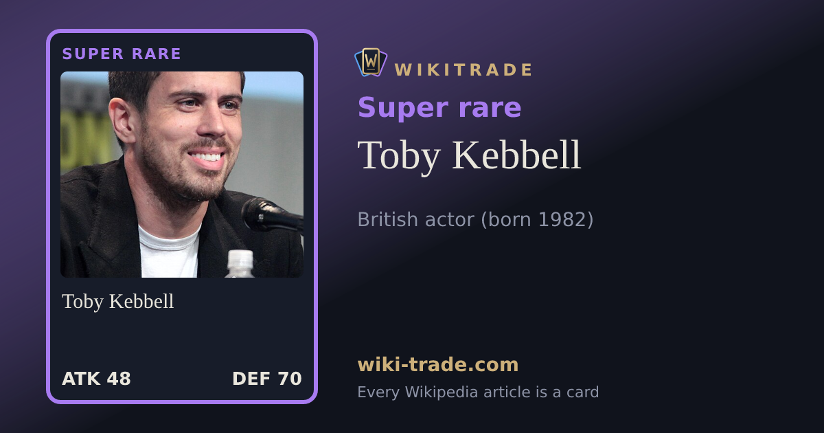 Toby Kebbell — Super rare card