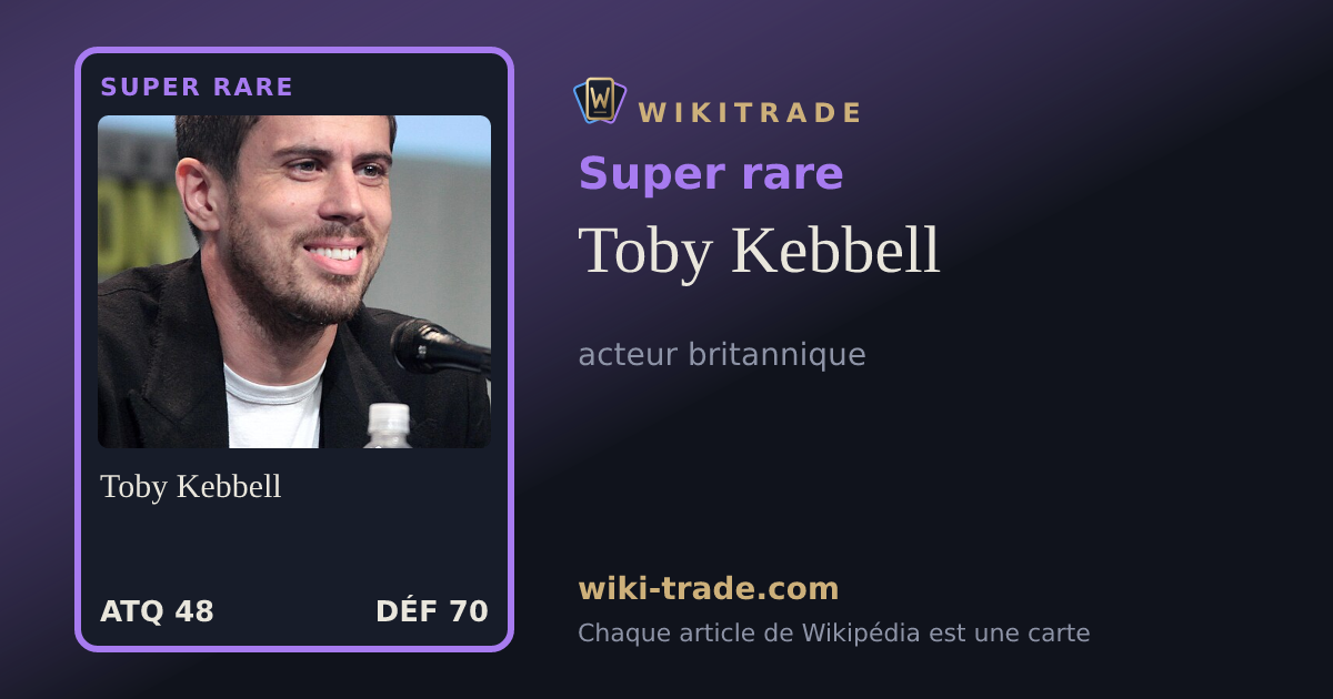Toby Kebbell — carte Super rare