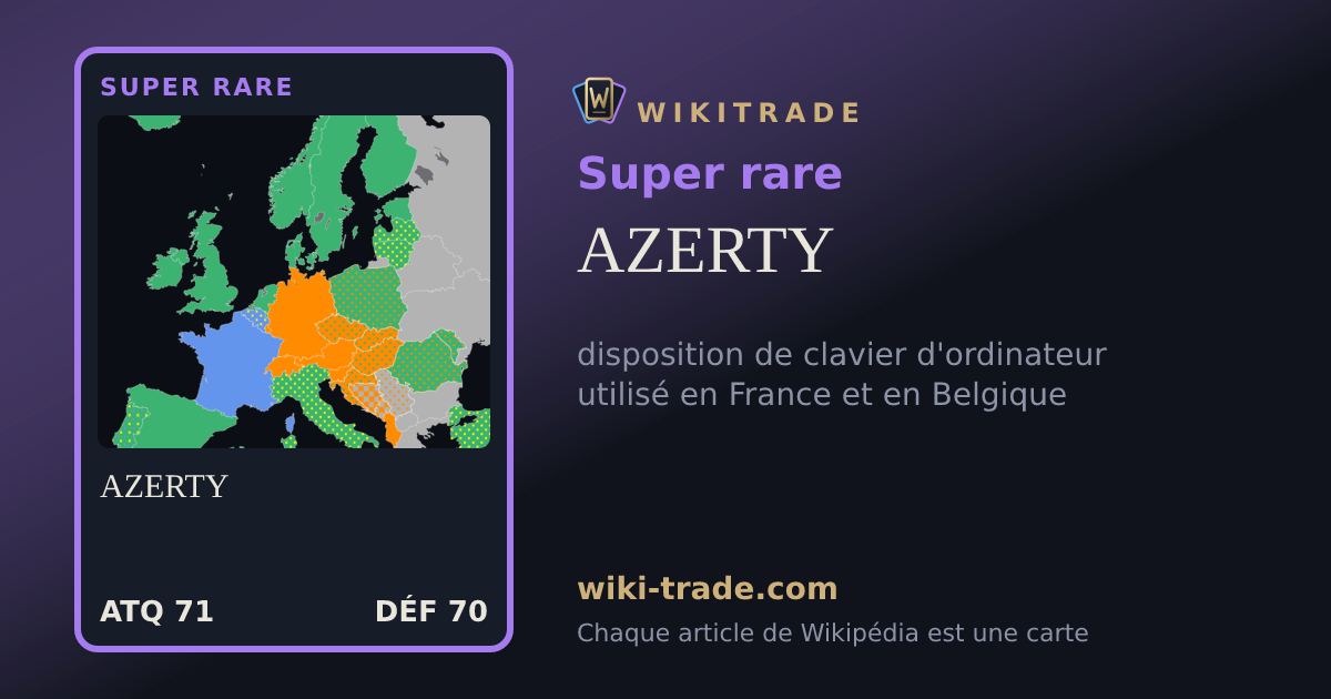 AZERTY — carte Super rare