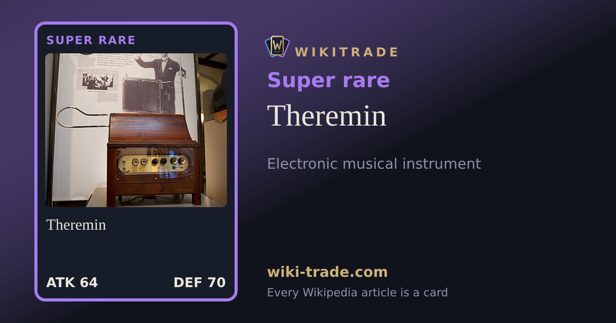 Theremin — Super rare card