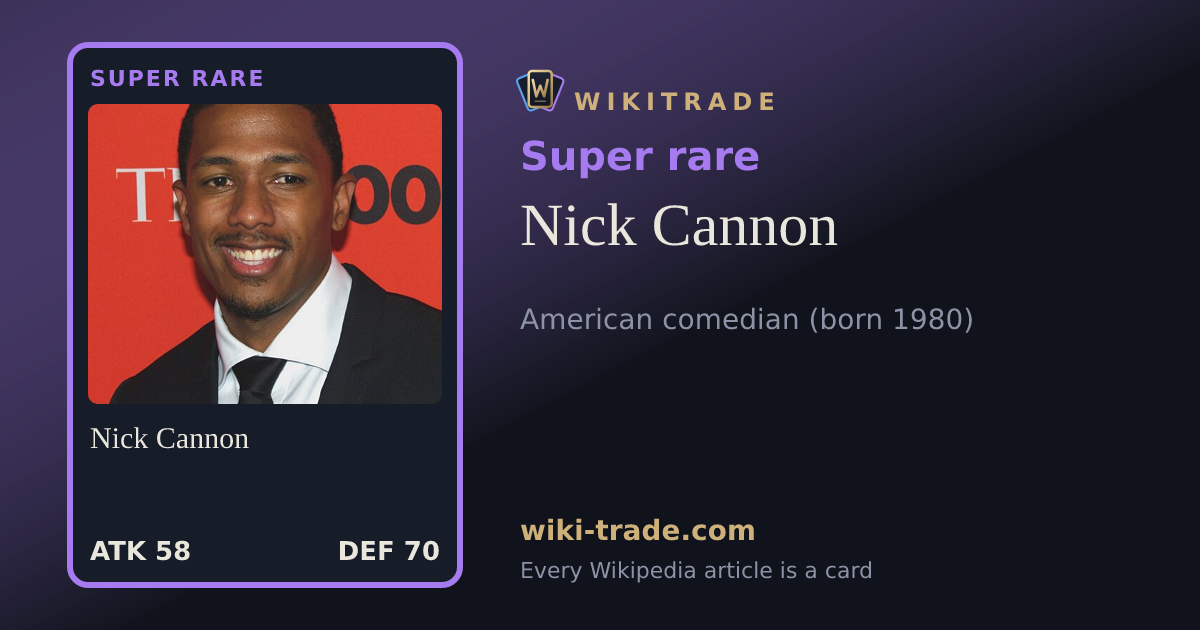 Nick Cannon — Super rare card