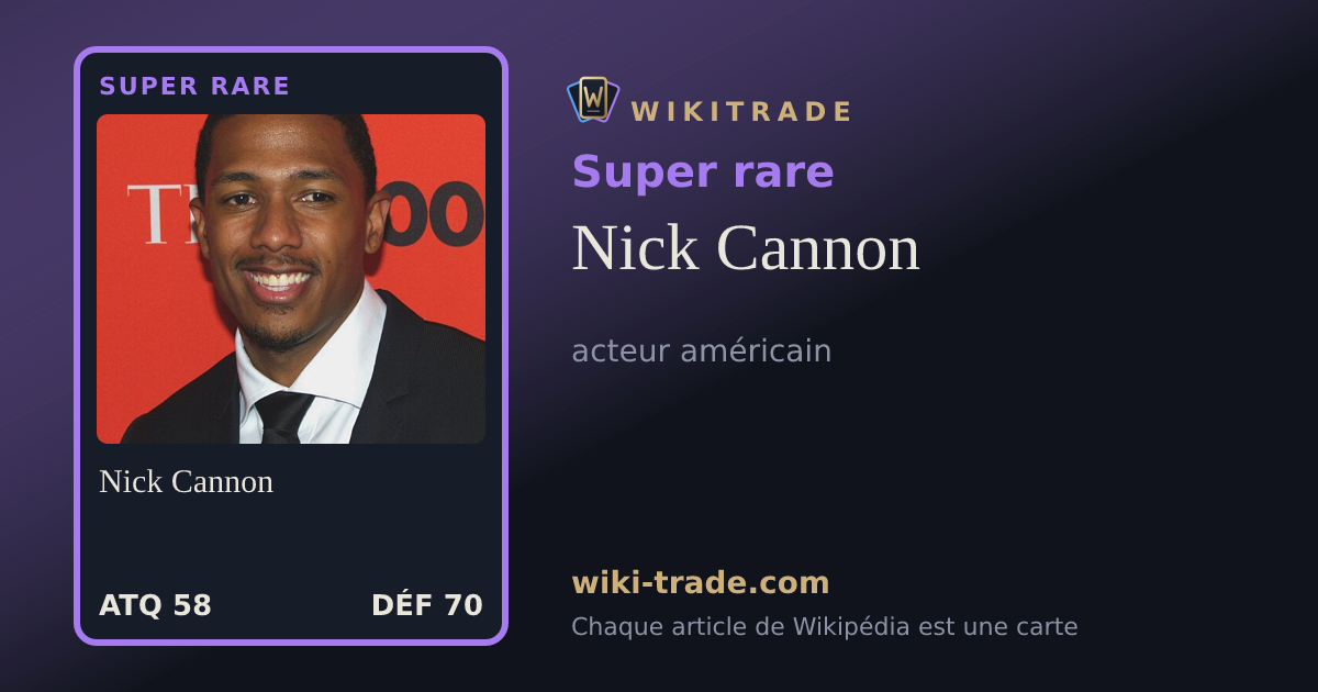 Nick Cannon — carte Super rare