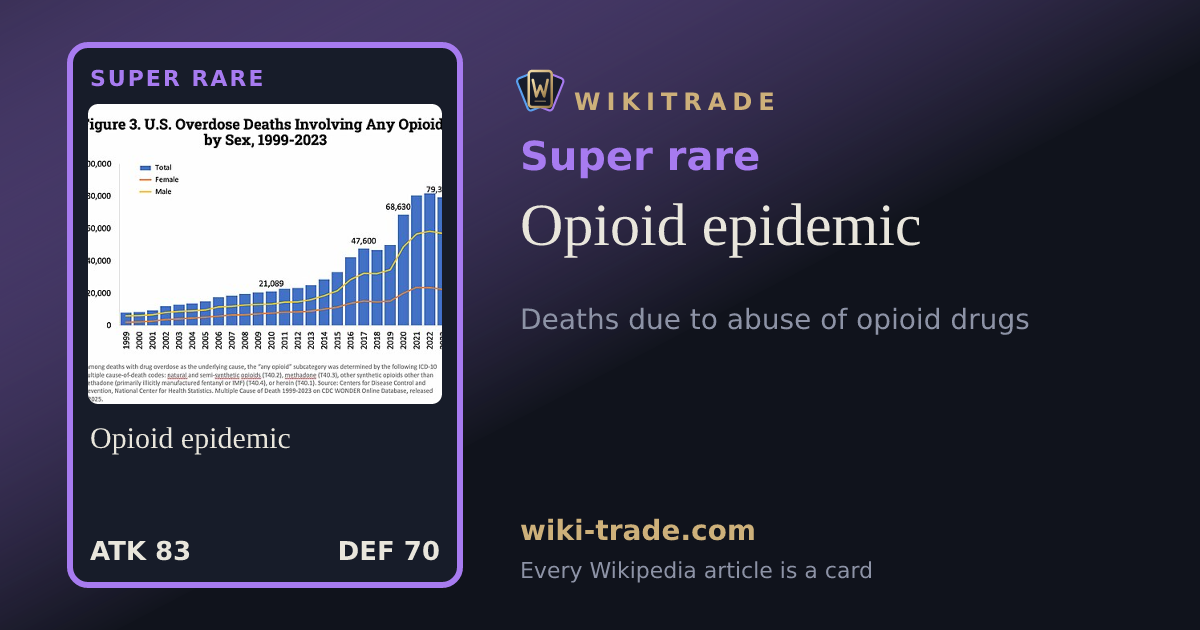 Opioid epidemic — Super rare card