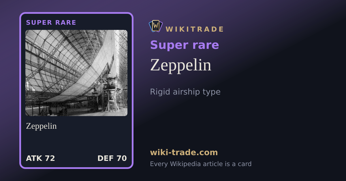 Zeppelin — Super rare card