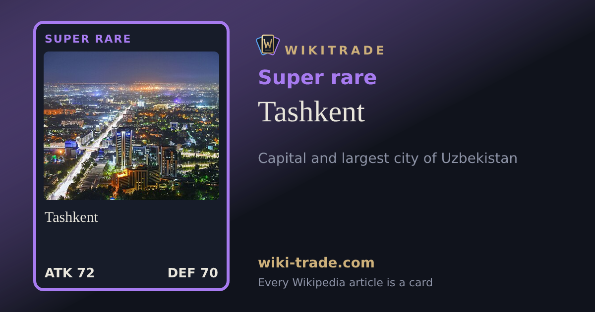 Tashkent — Super rare card