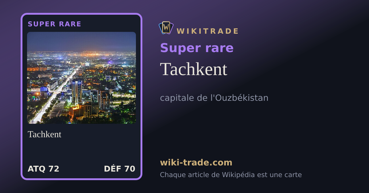 Tachkent — carte Super rare