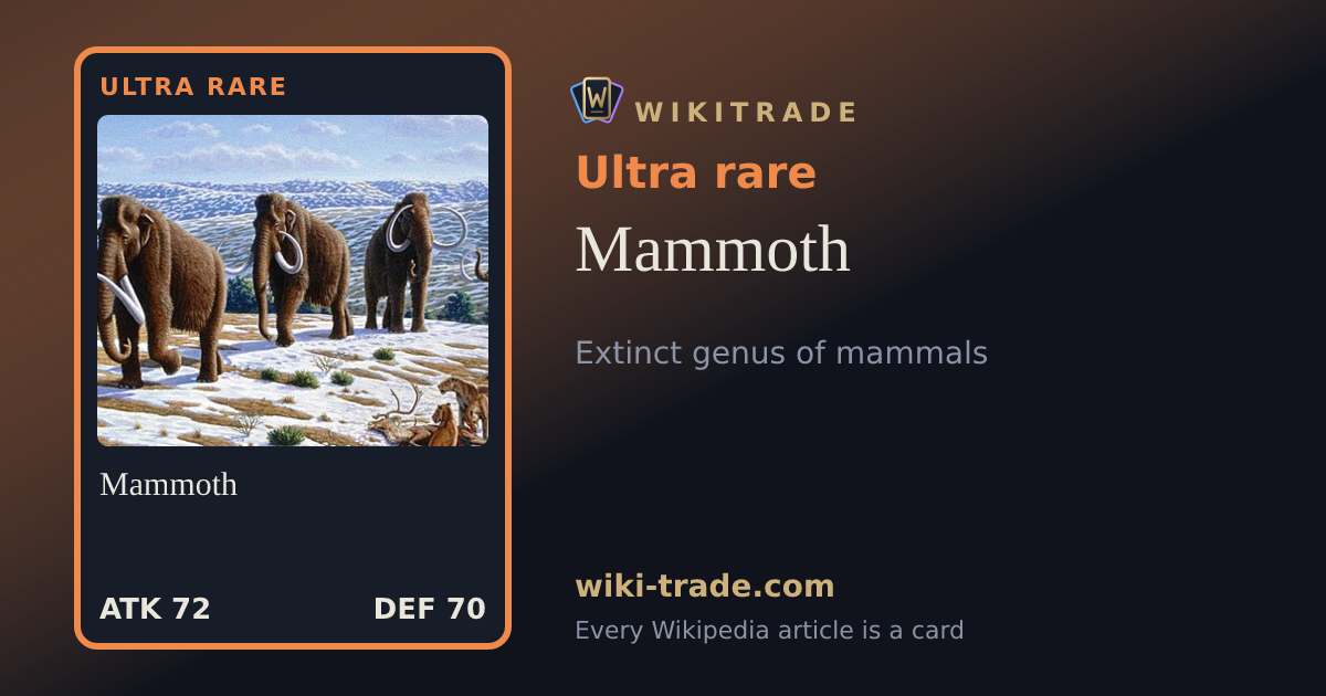 Mammoth — Ultra rare card