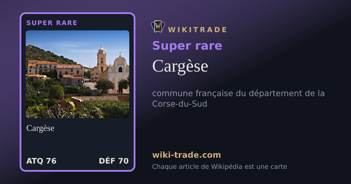 Cargèse — carte Super rare