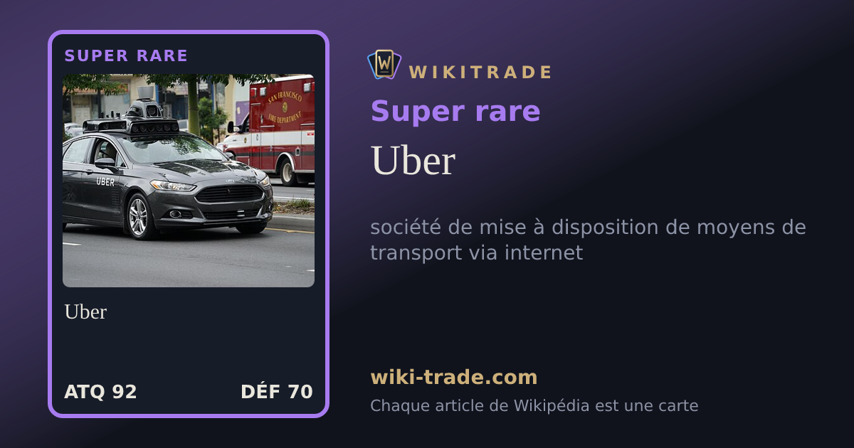 Uber — carte Super rare