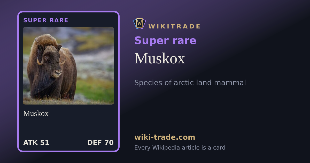 Muskox — Super rare card