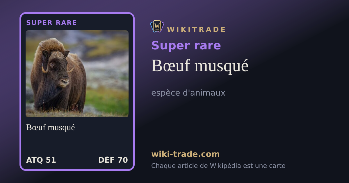 Bœuf musqué — carte Super rare