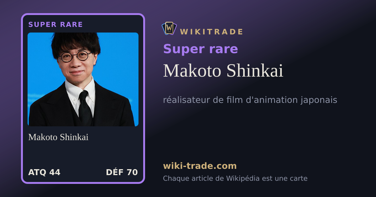 Makoto Shinkai — carte Super rare