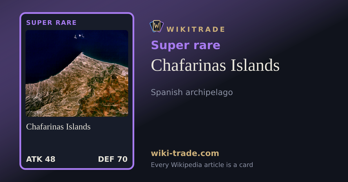 Chafarinas Islands — Super rare card