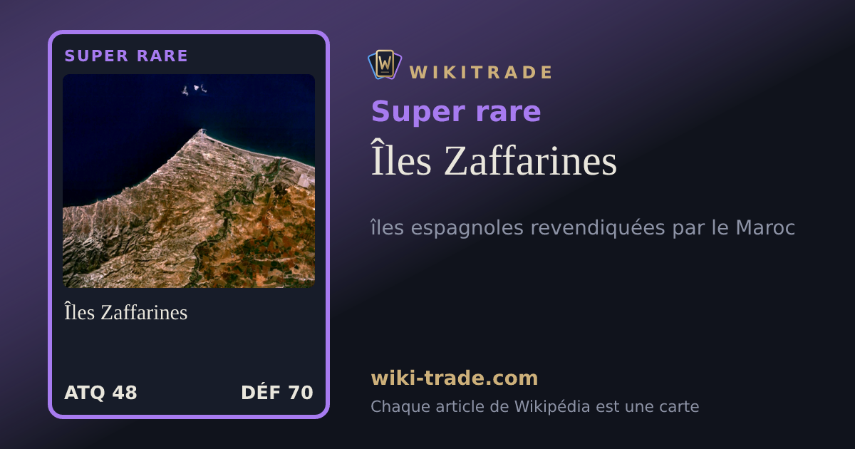 Îles Zaffarines — carte Super rare