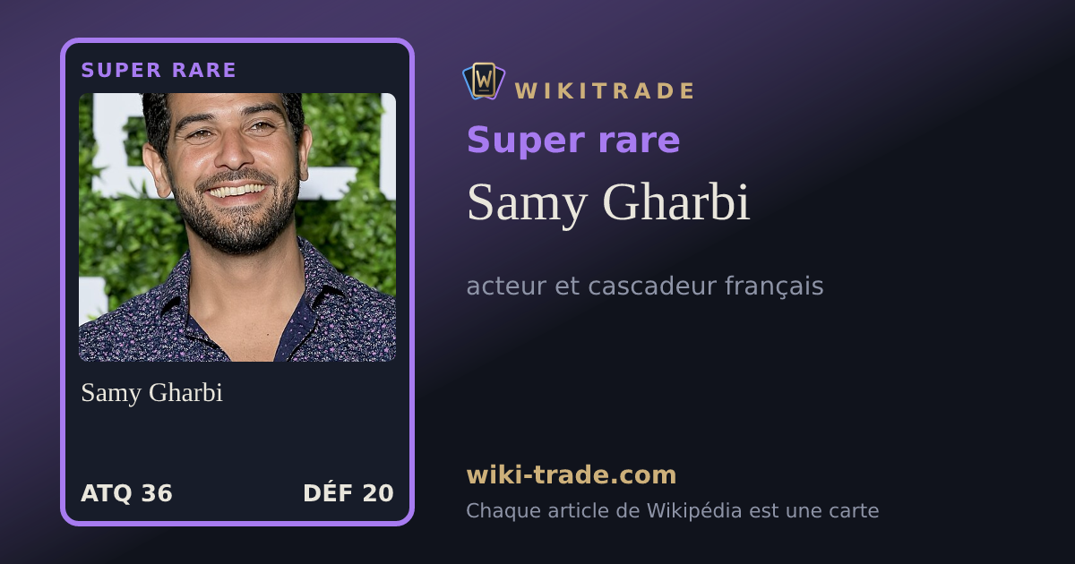 Samy Gharbi — carte Super rare