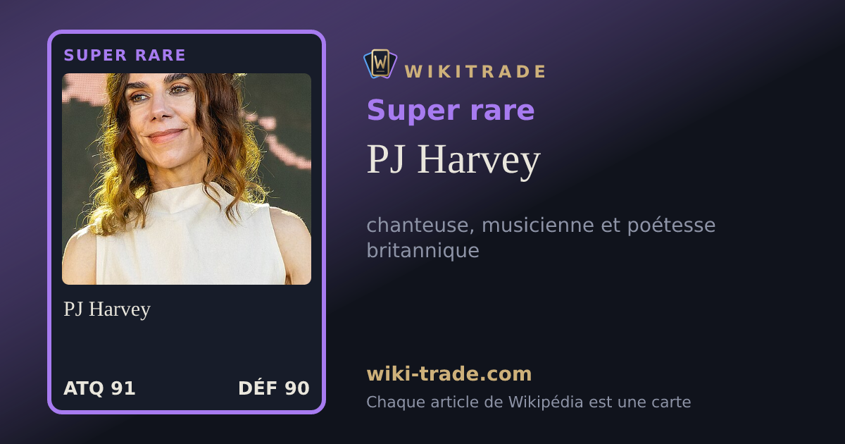 PJ Harvey — carte Super rare