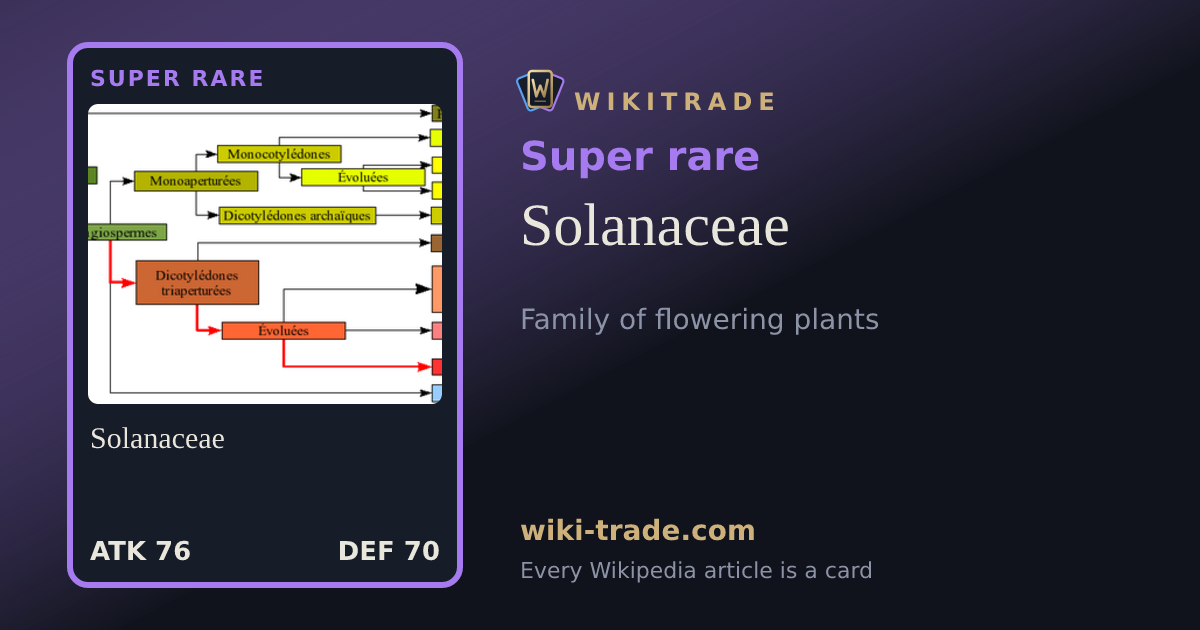 Solanaceae — Super rare card