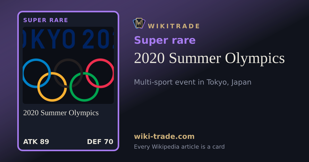 2020 Summer Olympics — Super rare card