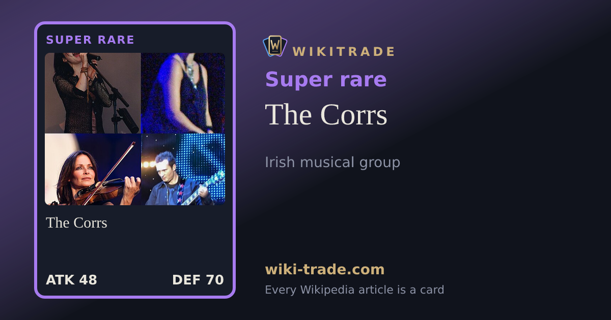 The Corrs — Super rare card