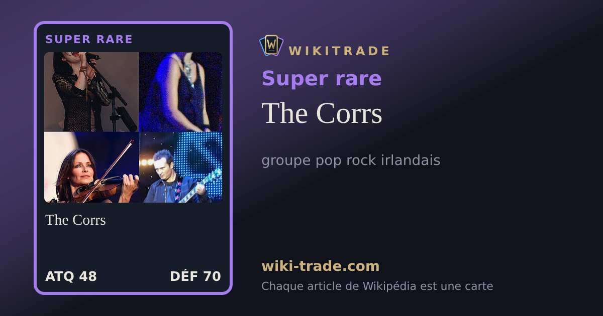 The Corrs — carte Super rare